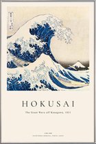 JUNIQE - Poster in kunststof lijst Hokusai - The Great Wave off