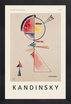 JUNIQE - Poster met houten lijst Kandinsky - Unstable Compensation
