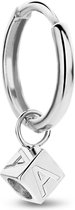 Isabel Bernard Saint Germain Dames Oorbellen Goud - Witgoudkleurig (Letter N)