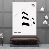 Home Decor Bauhaus Tel Aviv Poster - 60x90cm Canvas - Multi-color