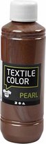 Textile Color. parelmoer. bruin. 250 ml/ 1 fles