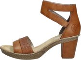 Rieker Sandalen met hak cognac Synthetisch - Dames - Maat 42