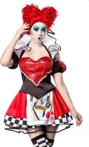 Mask Paradise Kostuum Queen In Red Multicolours