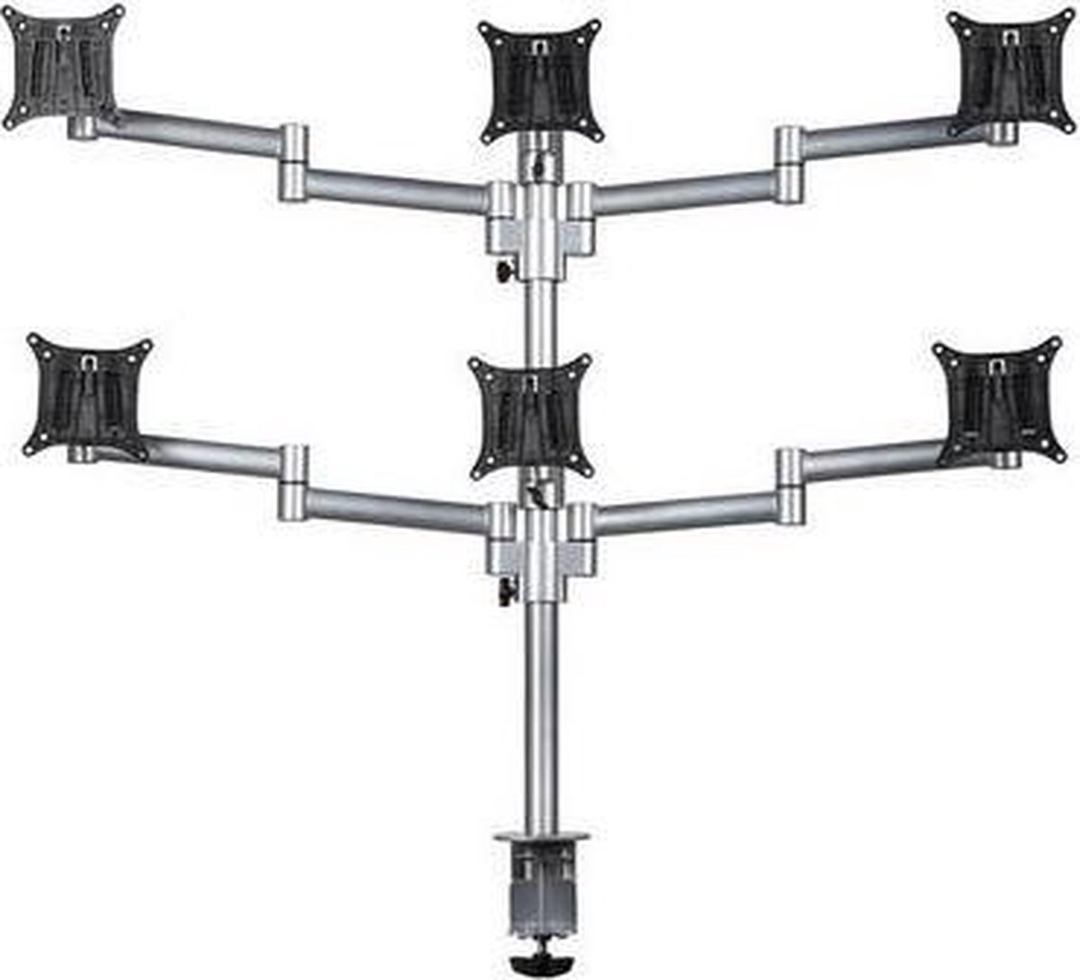 Filex - Skylon 6 schermen Monitorarm 2.0 - Zilver