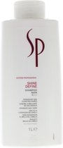 Wella SP Shine Define Shampoo-1000 ml - Normale shampoo vrouwen - Voor Alle haartypes