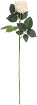 Gerimport Kunstbloem Roos 76 X 15 X 20 Cm Ivoorwit