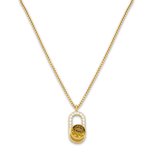 Melano Twisted Golden Sparkles ketting set - dames - goudkleurig