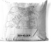 Buitenkussens - Tuin - Stadskaart Den Helder - 60x60 cm