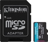 Micro SD geheugenkaart met adapter Kingston SDCG3 Zwart
