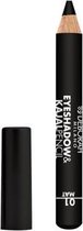 Deborah Milano Eyeshadow&Kajal Pencil oogschaduw 01 Black Finish Mat 2 g Mat