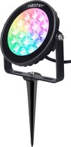 Mi-Light - LED Prikspot met Stekker - Smart LED - Wifi LED - Slimme LED - 9W - RGB+CCT - Aanpasbare Kleur - Dimbaar - Waterdicht