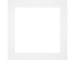 Passe-Partout Fotomaat 15x15 cm - Lijstmaat 20x20 cm - Wit - Museumkarton - Fotolijst niet inbegrepen