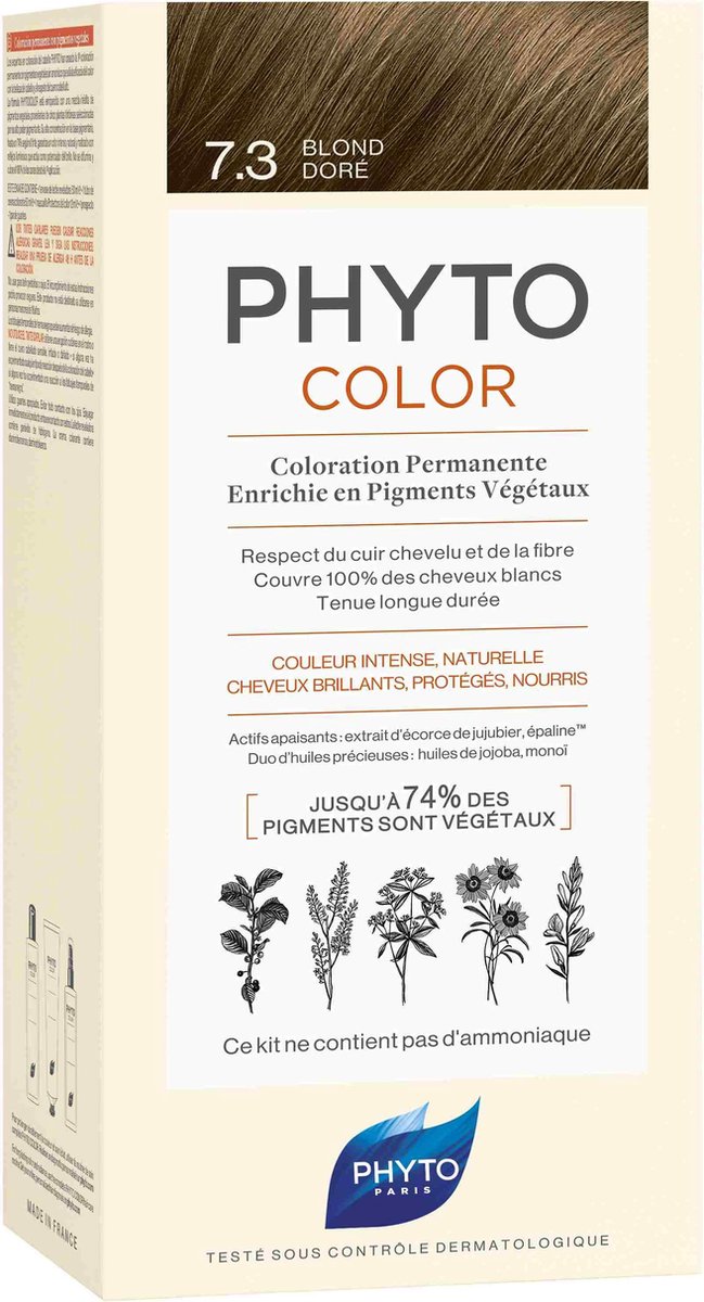 Phyto Haarkleuring Phytocolor Permanent Color 7.3 Blond Dore