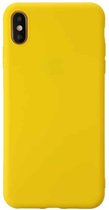 Voor iPhone XS Max schokbestendig mat TPU beschermhoes (geel)