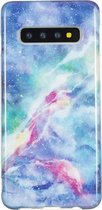 TPU beschermhoes voor Galaxy S10 Plus (blauwe ster)