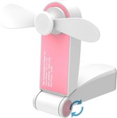 C28 mini draagbare USB-zakvouwventilator (roze)