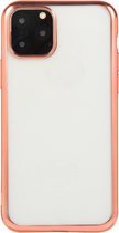 Voor iPhone 11 Pro Max galvaniseren TPU beschermhoes (Rose Gold)