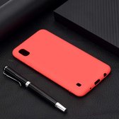 Voor Galaxy A10 Candy Color TPU Case (rood)