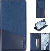 Voor Xiaomi Mi Note 10 / Mi Note 10 Pro MUXMA MX109 Horizontale flip lederen tas met houder en kaartsleuf en portemonnee (blauw)