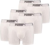 Puma 6-pack Lifestyle Sueded Cotton Boxershort - white