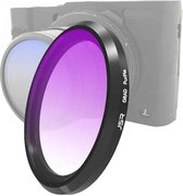 JSR Gradient Colour Lens Filter voor Panasonic LUMIX LX10 (Gradient Purple)