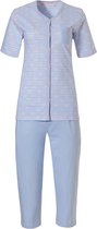 Pastunette Doorknoop Dames Pyjama Blauw Gestreept - 20211-115-6/506 - Maat 46