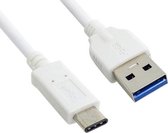 1 m USB 3.1 Type C Male naar USB 3.0 Type A mannelijke datakabel, voor Nokia N1 / Macbook 12 (wit)