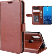 Voor LEAGOO M13 R64 textuur enkele vouw horizontale flip lederen tas met houder & kaartsleuven & portemonnee (bruin)