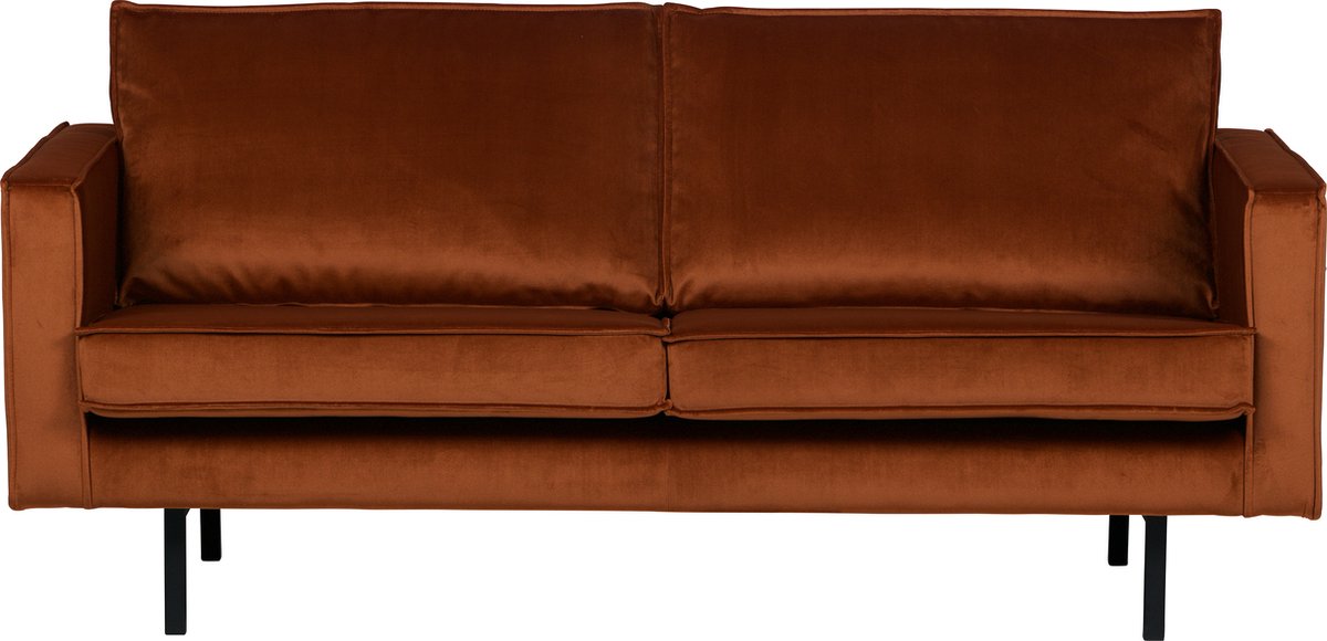 WOOOD Rodeo 2,5-Zitsbank - Velvet - Roest - 85x190x86