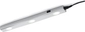 LED Keukenkast Verlichting - Iona Arigany - 3W - Warm Wit 3000K - 3-lichts - Rechthoek - Mat Grijs
