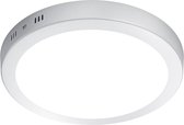 LED Plafondlamp - Plafondverlichting - Iona Sonta - 17W - Warm Wit 3000K - Rond - Mat Wit - Aluminium