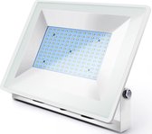 LED Bouwlamp 150 Watt - LED Schijnwerper - Igory Iglo - Helder/Koud Wit 6400K - Waterdicht IP65 - Mat Wit - Aluminium