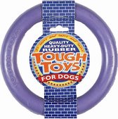 Happy pet tough toy rubber ring - 15x15x2,5 cm - 1 stuks