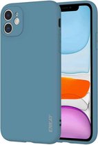 Voor iPhone 11 Hat-Prince ENKAY ENK-PC037 Ultradunne effen kleur TPU Slim Case Soft Cover (grijs-blauw)