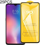 25 STKS 9D Volledige lijm Volledig scherm gehard glasfilm voor Xiaomi Mi 8