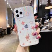 IMD Aurora Starry Sky patroon schokbestendig TPU beschermhoes voor iPhone 12/12 Pro (B5)