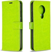 Voor Nokia 5.3 Crazy Horse Texture Horizontale Flip Leren Case met Houder & Kaartsleuven & Portemonnee & Fotolijst (Groen)