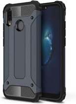 Voor Huawei P20 Lite Full-body robuuste TPU + pc combinatie achterkant beschermhoes (marineblauw)