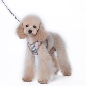 Puppytuigje / Hondentuigje inclusief riem - ruit design Maat S