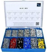 Vogt Verbindungstechnik 4015 Assortiment d'embouts simples 0.5 mm², 6 mm² partiellement isolé argent, blanc, gris, roug