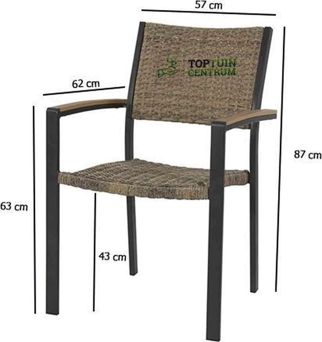 Lesli Living Arezzo terrasstoel wicker