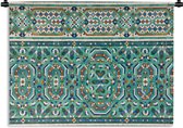 Wandkleed Marokkaanse mozaïek - Een traditionele Marokkaanse mozaïekdecoratie Wandkleed katoen 180x135 cm - Wandtapijt met foto