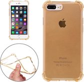 Voor iPhone 8 Plus & 7 Plus schokbestendig kussen TPU beschermhoes (goud)