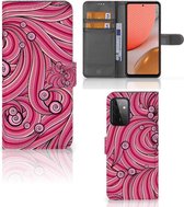 Hoesje ontwerpen Geschikt voor Samsung Galaxy A72 GSM Hoesje Swirl Pink