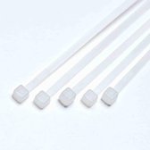 Nylon kabelbinders wit-transparant - 100 stuks -  formaat: 120 x 2.5 mm