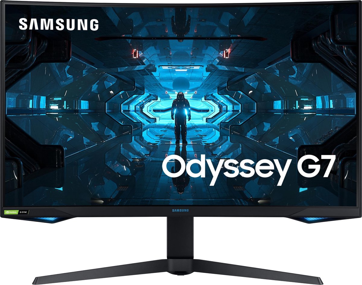Samsung Odyssey G7 2021 LC32G73TQSRXEN - QHD VA Curved 240Hz Gaming Monitor - 32 Inch