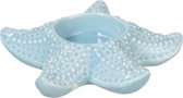 J-Line Kaarshouder Ster Porselein Blauw