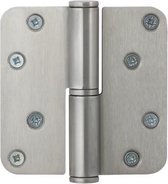 Kogelpaumelle ronde hoek DIN rechts 75x75 mm