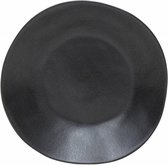 Costa Nova Riviera - servies - diepbord Sable Noir - aardewerk - mat zwart - set van 2 - 25,5 cm rond