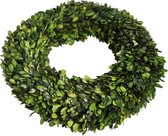 Krans | imitatiebont | groen | 35x35x (h)7 cm